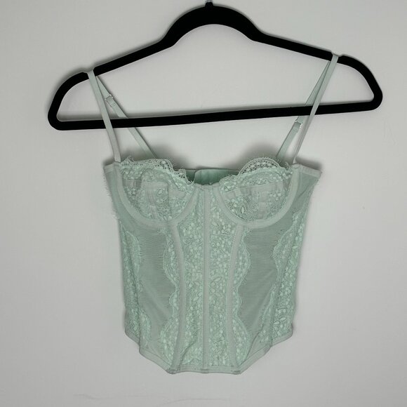Uo Mint Laced Corset - Picture 3 of 4